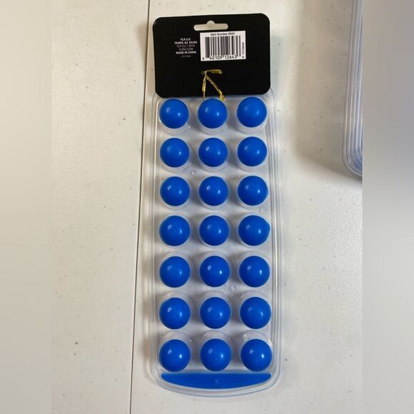 NWT Cook's Kitchen Blue Ice Cube Tray 21 Small Dome Ice Cubes or Snacks Set of 2 - Picture 5 of 9
